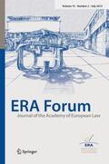 Editor-in-Chief: Wolfgang Heusel |  ERA Forum | Zeitschrift |  Sack Fachmedien