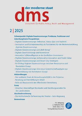  dms - der moderne staat | Zeitschrift |  Sack Fachmedien