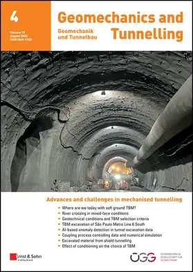 ÖGG – Österreichische Gesellschaft für Geomechanik |  Geomechanics and Tunnelling | Zeitschrift |  Sack Fachmedien