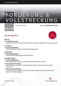 Schriftleitung: RiOLG Frank-Michael Goebel |  FoVo - Forderung und Vollstreckung | Zeitschrift |  Sack Fachmedien