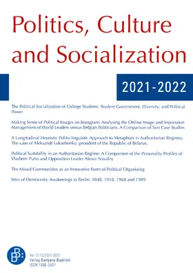 Christ'l De Landtsheer, Russell Farnen, Dan German, Henk Dekker |  PCS - Politics, Culture and Socialization | Zeitschrift |  Sack Fachmedien