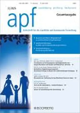  apf – Ausbildung – Prüfung – Fachpraxis | Zeitschrift |  Sack Fachmedien