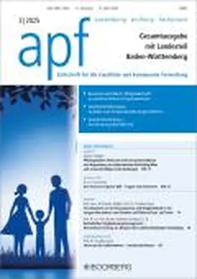  apf – Ausbildung – Prüfung – Fachpraxis | Zeitschrift |  Sack Fachmedien
