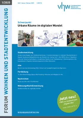  Forum Wohnen und Stadtentwicklung | Zeitschrift |  Sack Fachmedien