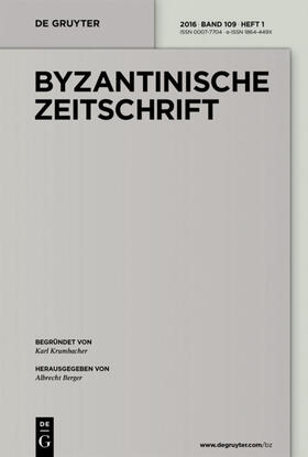 Byzantinische Zeitschrift | De Gruyter | Zeitschrift | sack.de