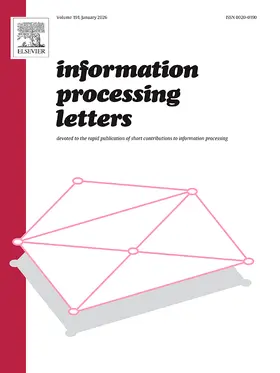 Editor in Chief: Marek Chrobak |  Information Processing Letters | Zeitschrift |  Sack Fachmedien