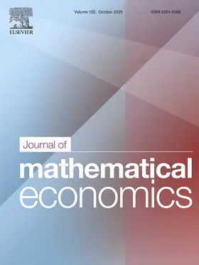  Journal of Mathematical Economics | Zeitschrift |  Sack Fachmedien