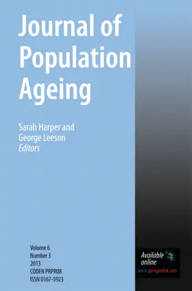  Journal of Population Ageing | Zeitschrift |  Sack Fachmedien