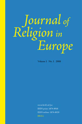  Journal of Religion in Europe | Zeitschrift |  Sack Fachmedien