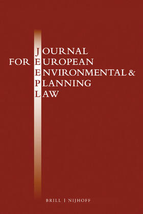  Journal for European Environmental & Planning Law | Zeitschrift |  Sack Fachmedien