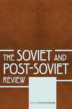  The Soviet and Post-Soviet Review | Zeitschrift |  Sack Fachmedien