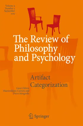 Review of Philosophy and Psychology | Zeitschrift |  Sack Fachmedien