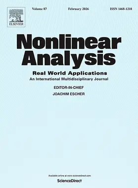  Nonlinear Analysis: Real World Applications | Zeitschrift |  Sack Fachmedien