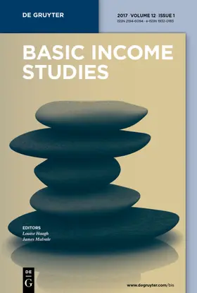 Basic Income Studies | De Gruyter | Zeitschrift | www.sack.de