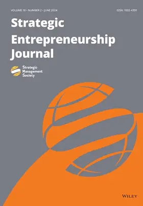 Strategic Entrepreneurship Journal | John Wiley & Sons | Zeitschrift | sack.de