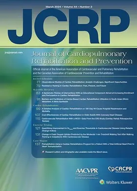 Journal of Cardiopulmonary Rehabilitation and Prevention | Lippincott | Zeitschrift | sack.de