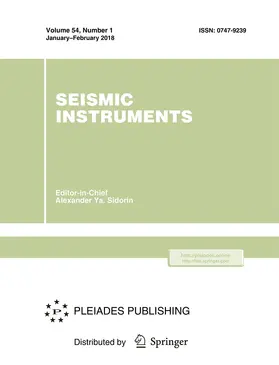 Editor-in-Chief: Alexander Y. Sidorin |  Seismic Instruments | Zeitschrift |  Sack Fachmedien