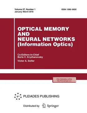 Optical Memory and Neural Networks | Pleiades Publishing | Zeitschrift | sack.de