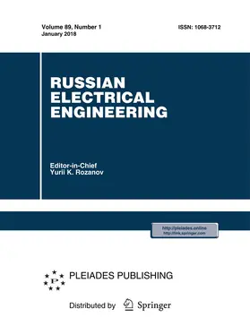 Editor-in-Chief: Yurii K. Rozanov |  Russian Electrical Engineering | Zeitschrift |  Sack Fachmedien