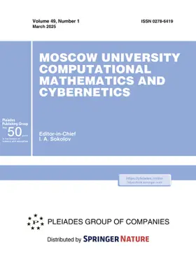 Editor-in-Chief: Evgenii I. Moiseev |  Moscow University Computational Mathematics and Cybernetics | Zeitschrift |  Sack Fachmedien