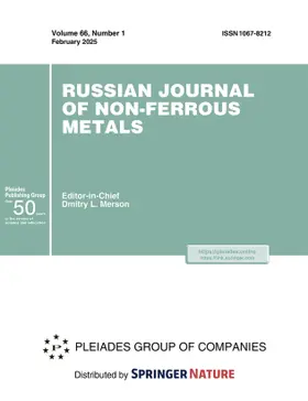 Russian Journal of Non-Ferrous Metals | Pleiades Publishing | Zeitschrift | www.sack.de