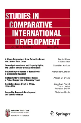 Editor: Barbara Stallings |  Studies in Comparative International Development | Zeitschrift |  Sack Fachmedien