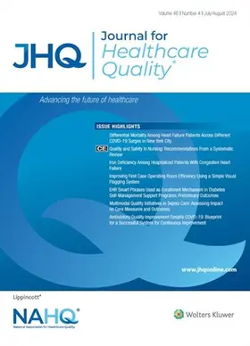 Journal for Healthcare Quality | Lippincott | Zeitschrift | www.sack.de