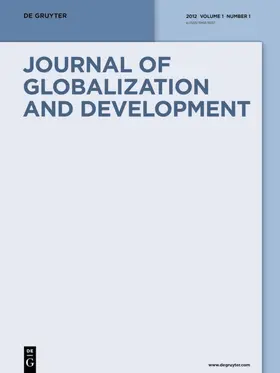 Hrsg. v. Stiglitz, Joseph / Emran, M. Shahe / Guzman, Martin / Jayadev, Arjun / Ocampo, José Antonio / Rodrik, Dani |  Journal of Globalization and Development | Zeitschrift |  Sack Fachmedien