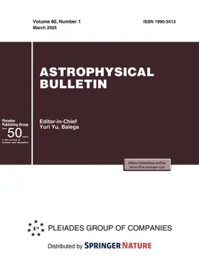 Editor-in-Chief: Yuri Y. Balega |  Astrophysical Bulletin | Zeitschrift |  Sack Fachmedien