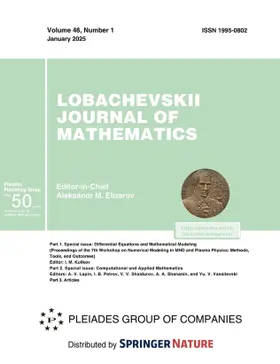 Lobachevskii Journal of Mathematics | Pleiades Publishing | Zeitschrift | www.sack.de