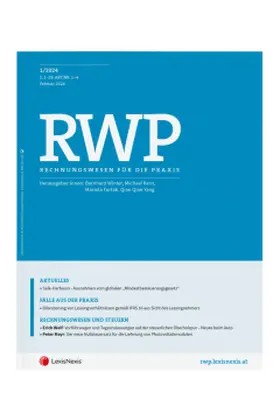 Mag. Bernhard Winter, Michael Kern, Thomas Hlawenka, Mag. (FH) Simone Kemptner |  RWP - Rechnungswesen für die Praxis | Zeitschrift |  Sack Fachmedien