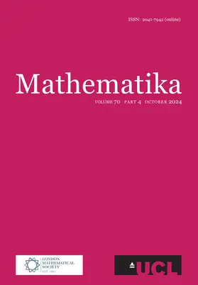 William Chen Macquarie University Sydney, Frank Smith University College London, and Alex Sobolev University College London |  Mathematika | Zeitschrift |  Sack Fachmedien