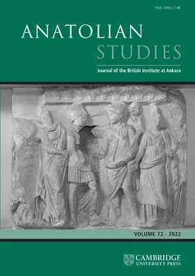 Anatolian Studies | Cambridge University Press | Zeitschrift | sack.de