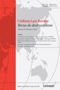  Uniform Law Review | Zeitschrift |  Sack Fachmedien