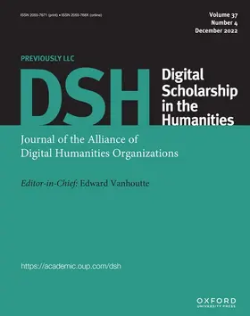 Digital Scholarship in the Humanities | Oxford University Press | Zeitschrift | sack.de