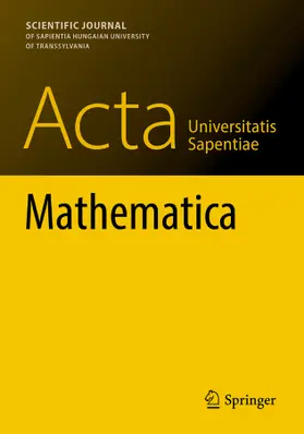  Acta Universitatis Sapientiae, Mathematica | Zeitschrift |  Sack Fachmedien