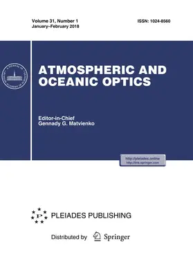  Atmospheric and Oceanic Optics | Zeitschrift |  Sack Fachmedien