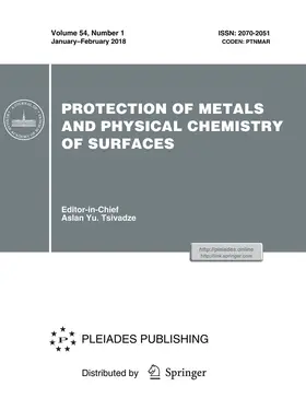  Protection of Metals and Physical Chemistry of Surfaces | Zeitschrift |  Sack Fachmedien