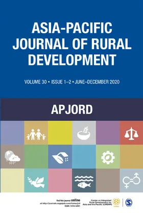  Asia-Pacific Journal of Rural Development | Zeitschrift |  Sack Fachmedien