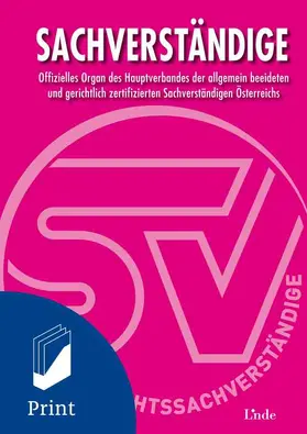 Dr. Harald Krammer |  Sachverständige | Zeitschrift |  Sack Fachmedien