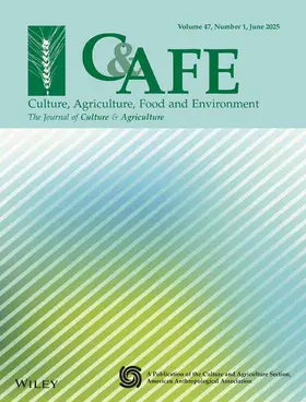  Culture, Agriculture, Food and Environment | Zeitschrift |  Sack Fachmedien
