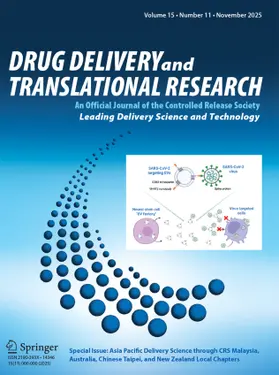 Editor-in-Chief: Vinod Labhasetwar |  Drug Delivery and Translational Research | Zeitschrift |  Sack Fachmedien