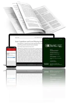  European State Aid Law Quarterly (EStAL) | Zeitschrift |  Sack Fachmedien