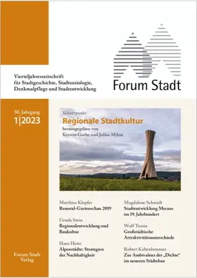  Forum Stadt | Zeitschrift |  Sack Fachmedien