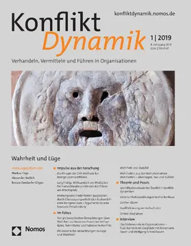 Hrsg.: Markus Troja, Alexander Redlich |  Konfliktdynamik | Zeitschrift |  Sack Fachmedien