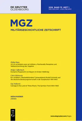 Hrsg. v. Mack, Hans-Hubertus / Epkenhans, Michael |  Militärgeschichtliche Zeitschrift | Zeitschrift |  Sack Fachmedien
