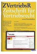 Eckhard Flohr, Michael Martinek, Karsten Metzlaff u.a. |  Zeitschrift für Vertriebsrecht (ZVertriebsR) | Zeitschrift |  Sack Fachmedien