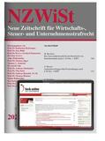 Katharina Beckemper / Bernhard Böhm / Gerhard Dannecker u.a. |  Neue Zeitschrift für Wirtschafts-, Steuer- und Unternehmensstrafrecht (NZWiSt) | Zeitschrift |  Sack Fachmedien