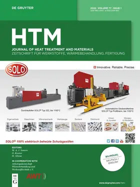 HTM Journal of Heat Treatment and Materials | De Gruyter | Zeitschrift | www.sack.de