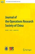  Journal of the Operations Research Society of China | Zeitschrift |  Sack Fachmedien